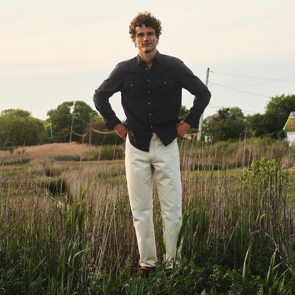 J.Crew Classic Jean in Natural Seeded Denim - 33x32 - Worn Once - Picture 4 of 9